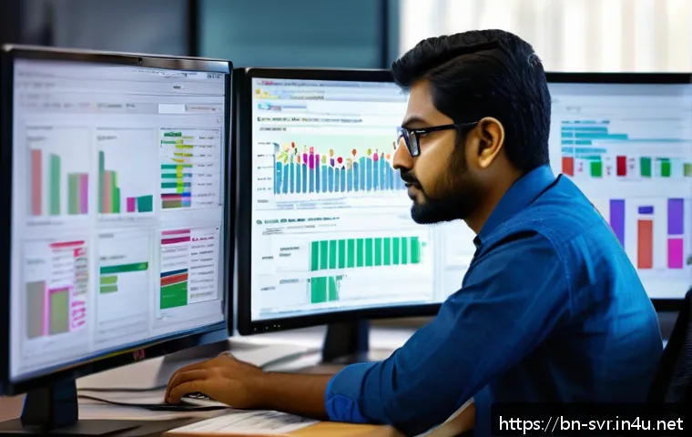 MySQL 서버 최적화 팁 - A detailed digital illustration of a professional Bengali software engineer analyzing complex MySQL ...