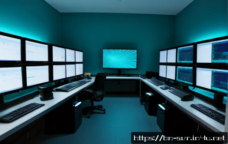 Nginx 서버에서 동적 콘텐츠 제공 - Photorealistic modern server operations room, a South Asian IT professional monitoring dynamic web c...